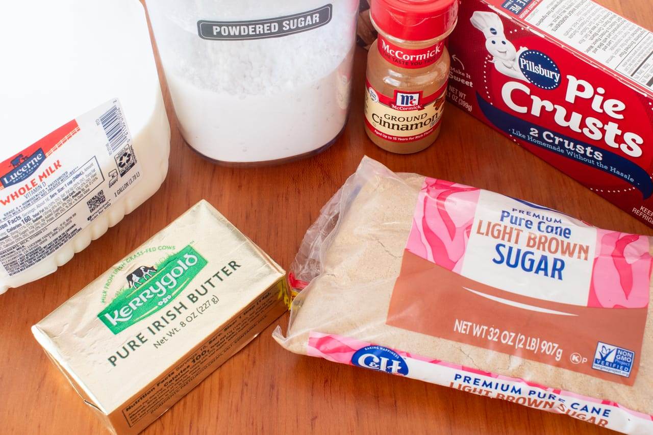 Glazed Pie Crust Cookies