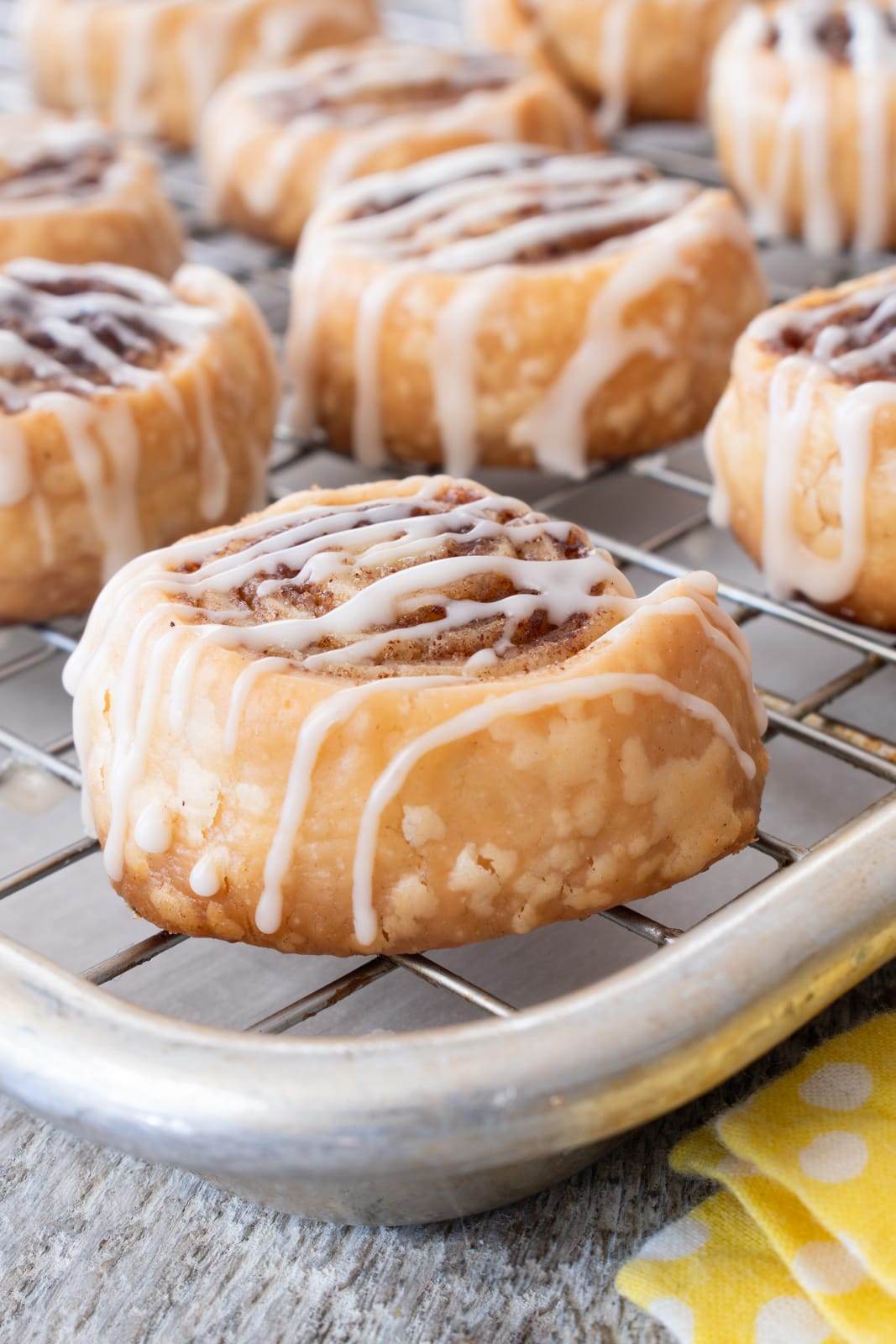 Glazed Pie Crust Cookies