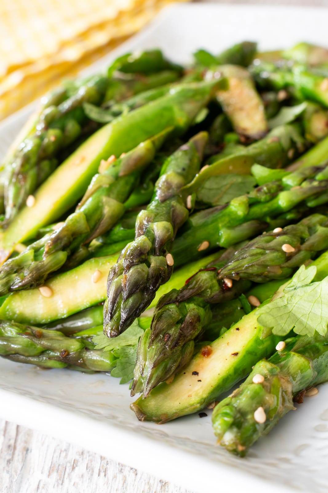 Stir Fried Spicy Asparagus