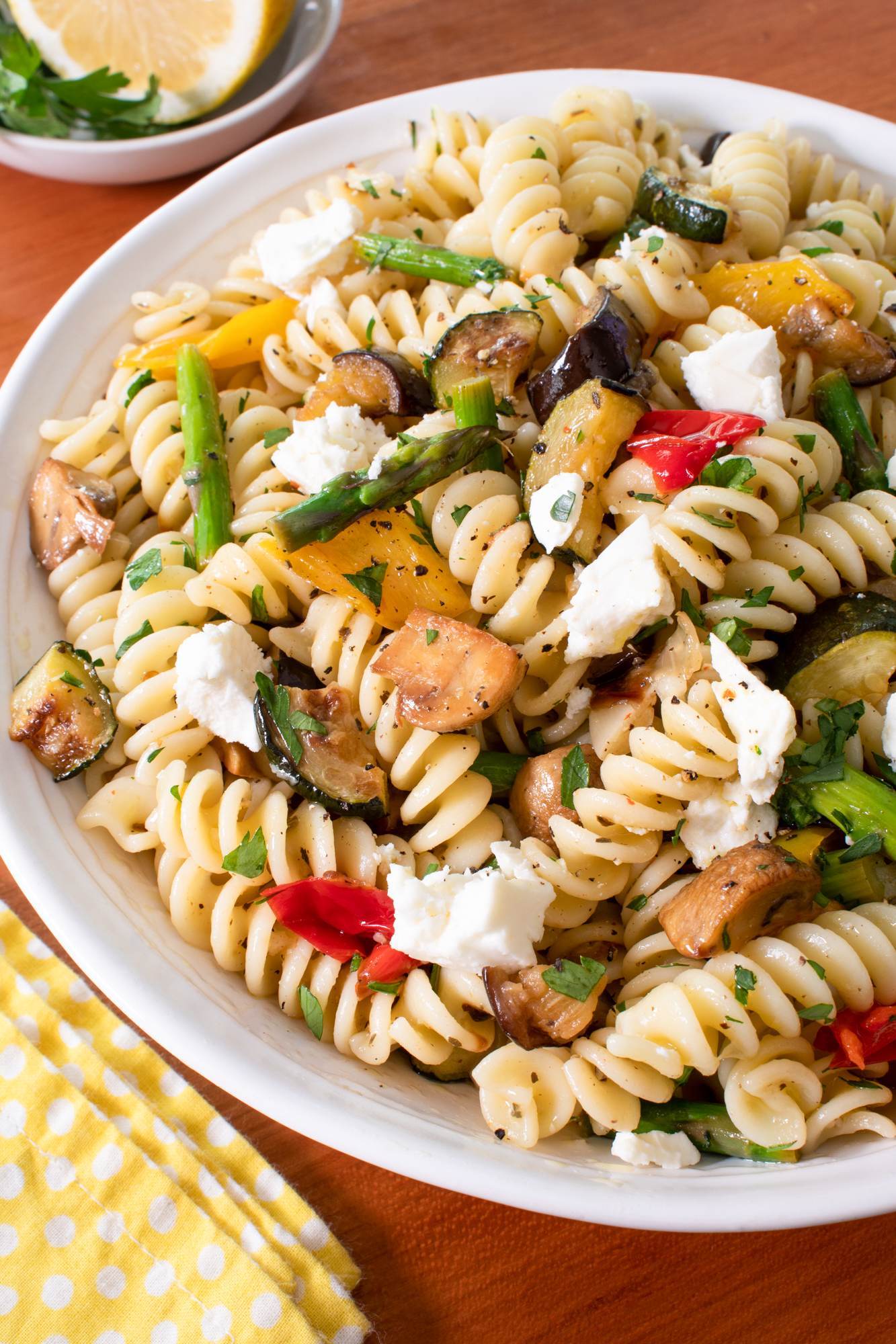 Marinated Roasted Vegetable Pasta Salad