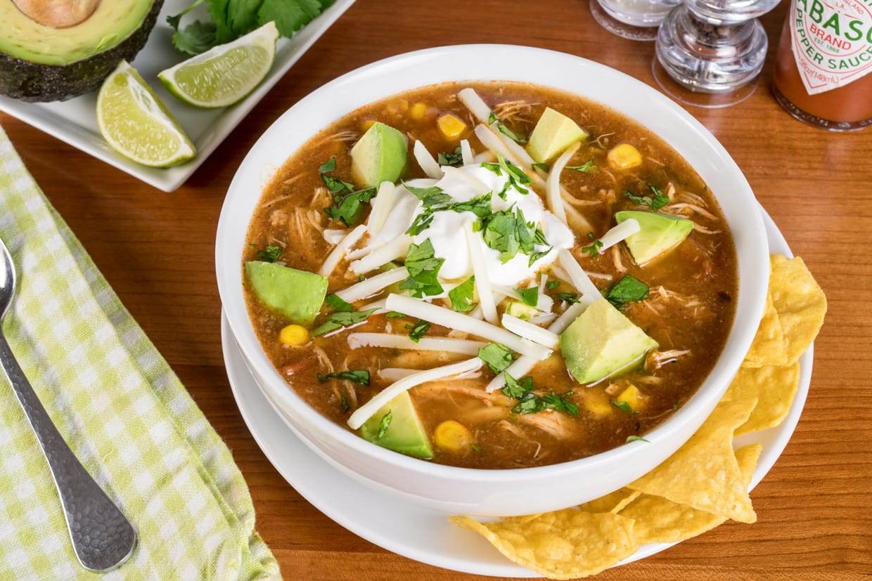 Slow-Simmered Chicken Tortilla Soup