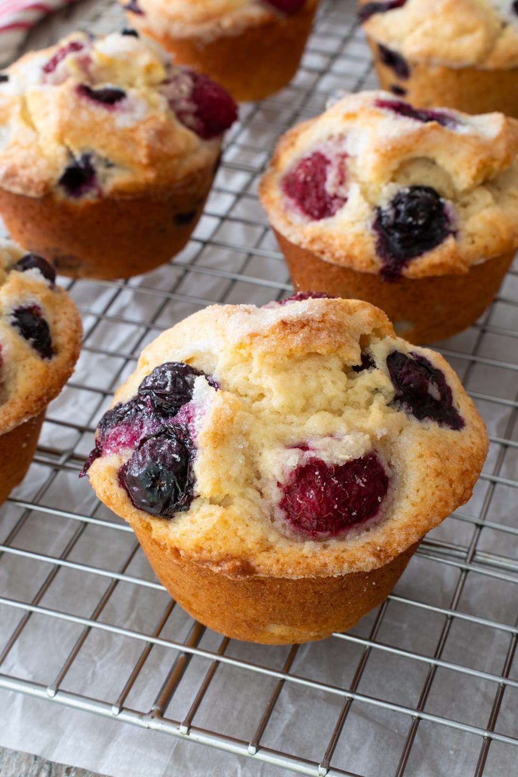 Blueberry-Raspberry Muffins