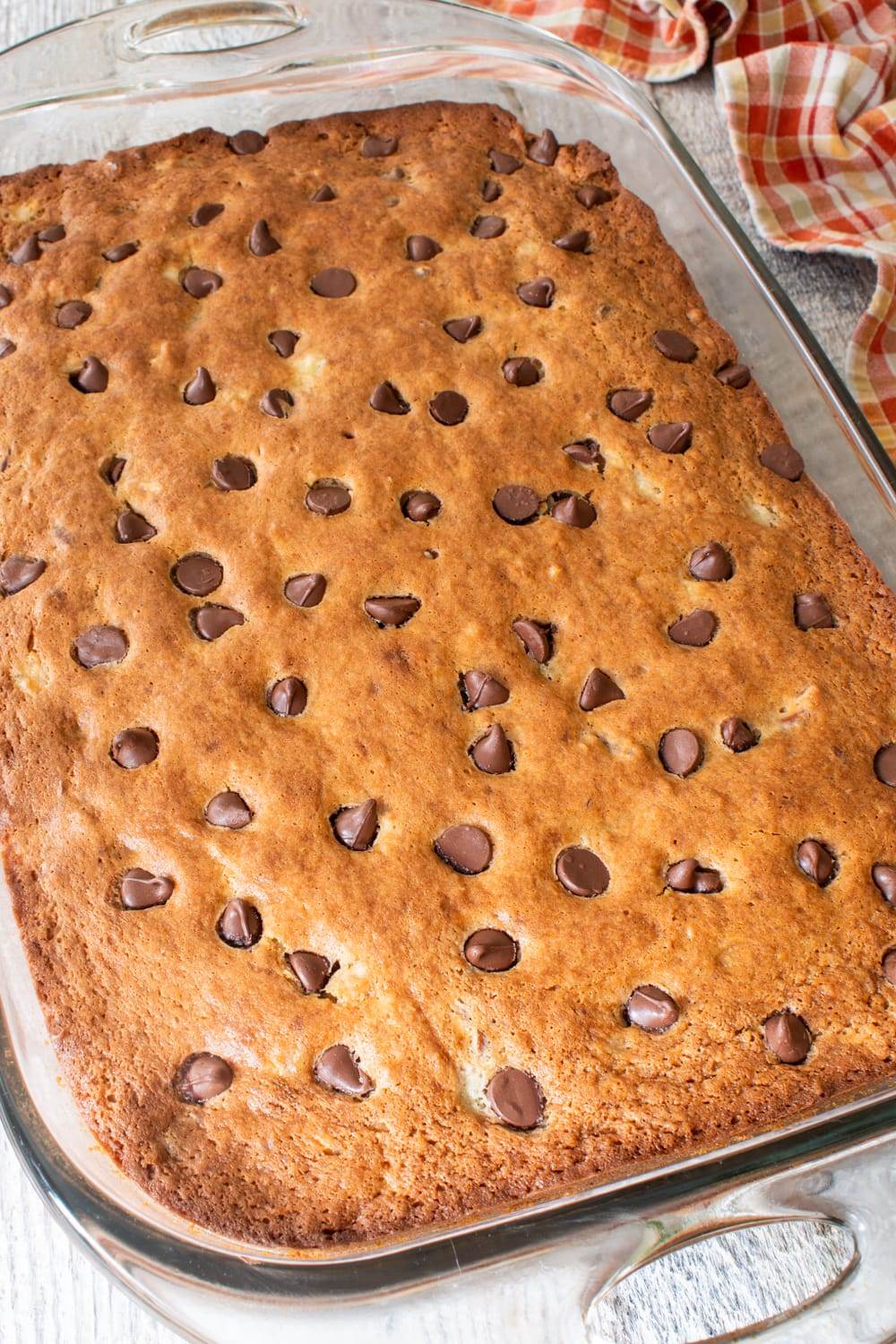 Chocolate Chip Banana Snack Cake