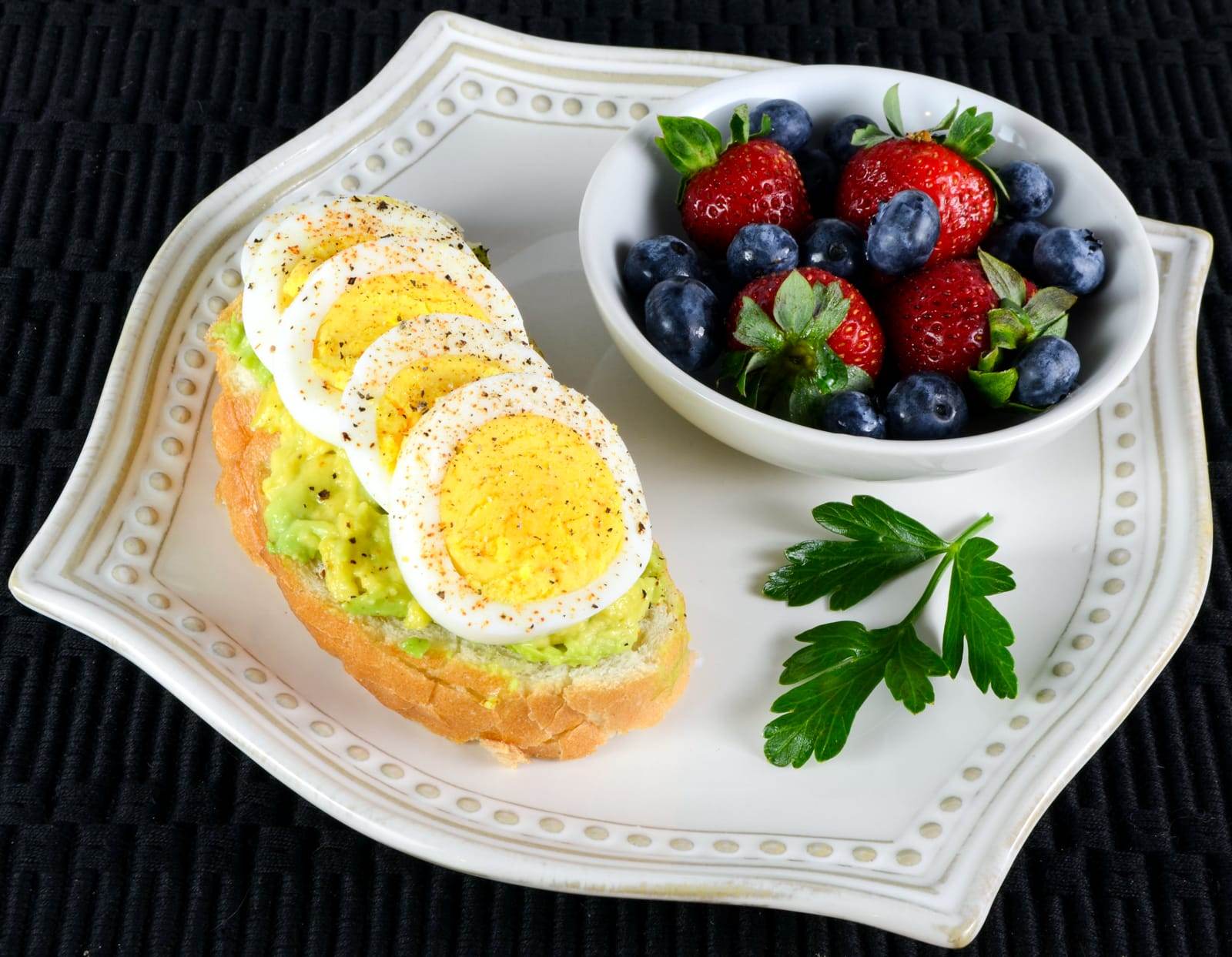 Egg & Avocado Open Faced Sandwich