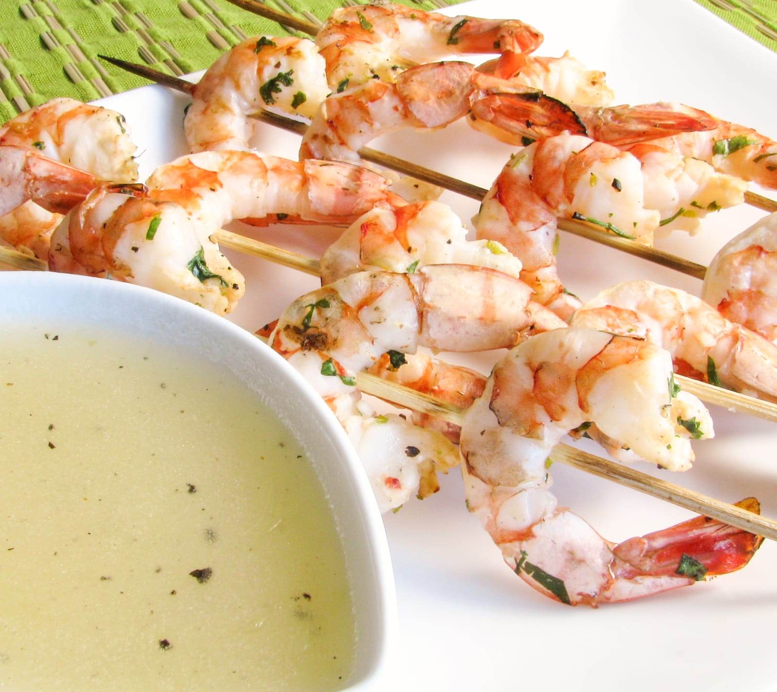 Cilantro Lime Shrimp with a Honey Lime Dipping Sauce