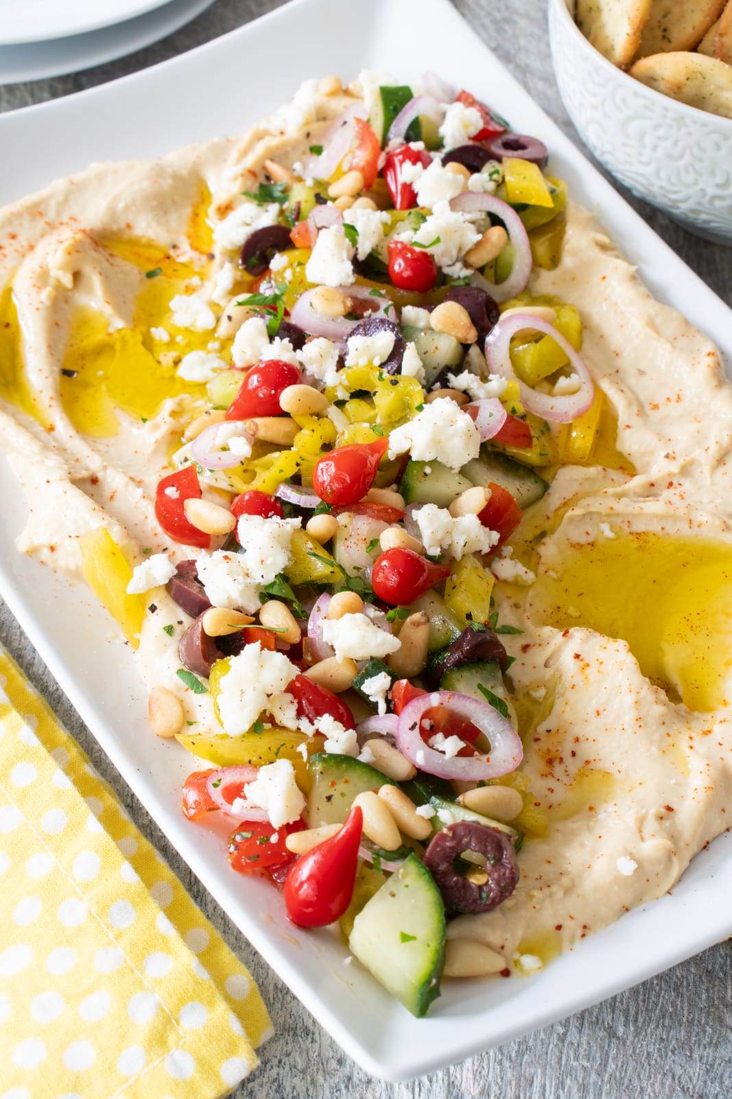 Loaded Greek Hummus