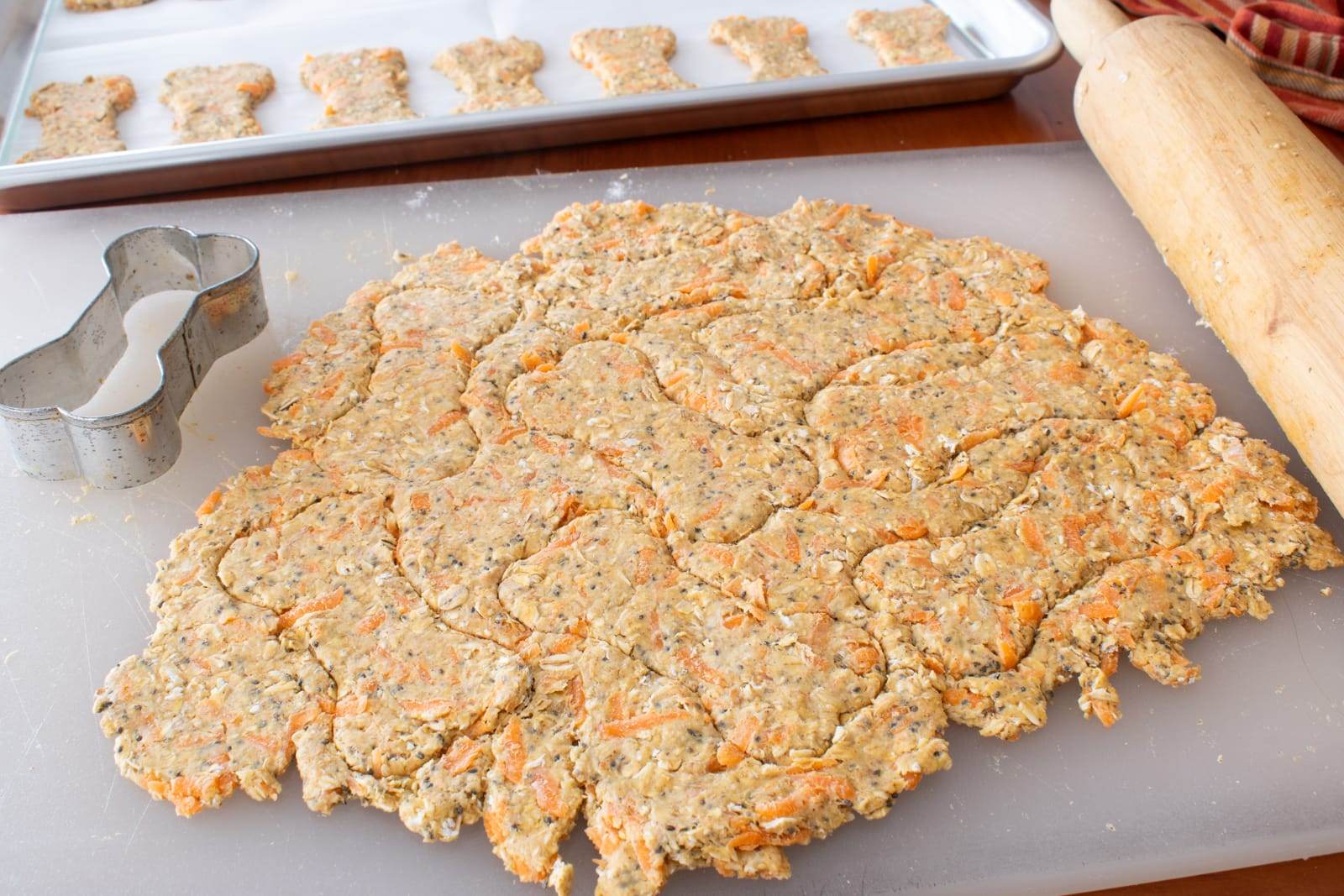 Oat Carrot Cake Dog Treats