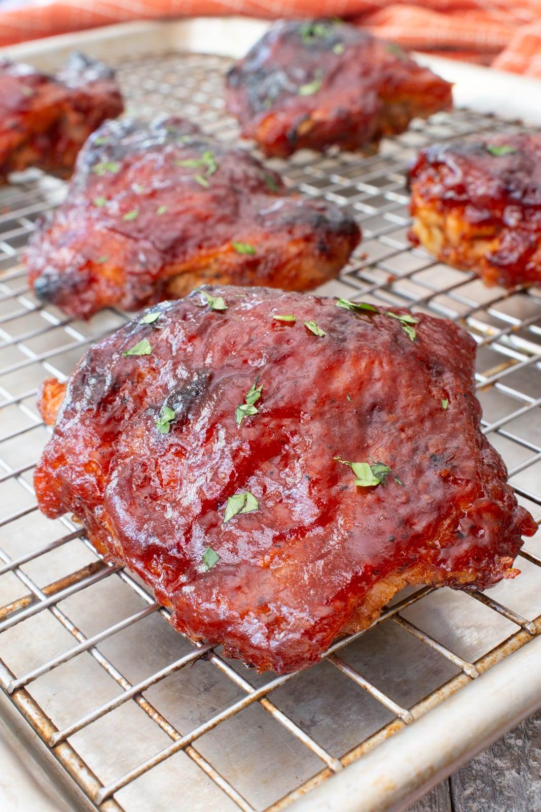 Baked BBQ Chicken Thighs