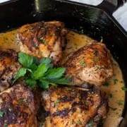 Easy Skillet Chicken Thighs