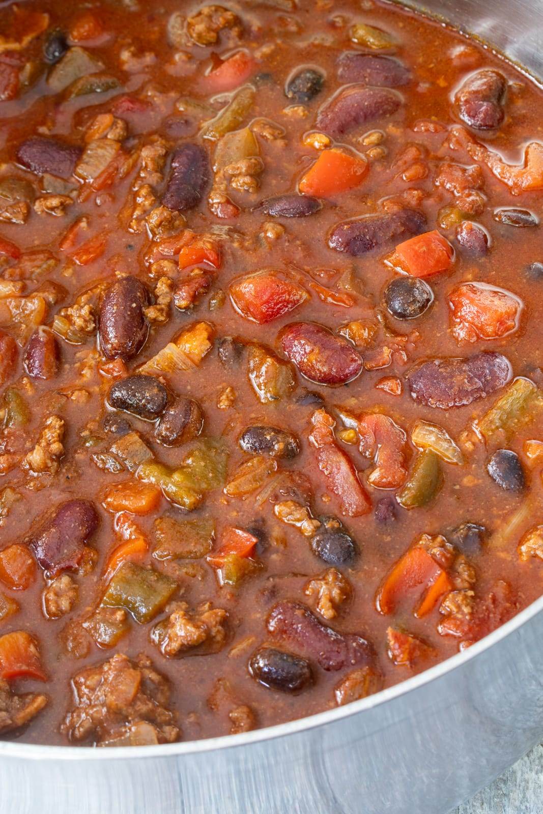 Smoky Beef and Bacon Chili