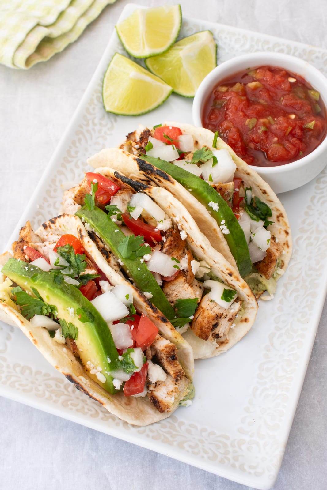 Spicy Chicken Street Tacos