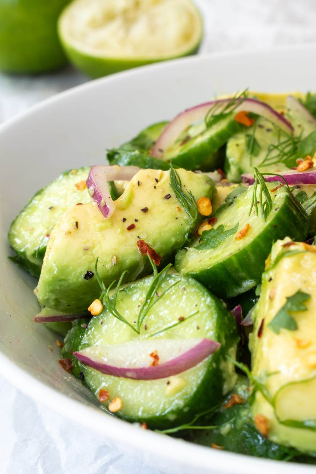 Avocado Cucumber Salad