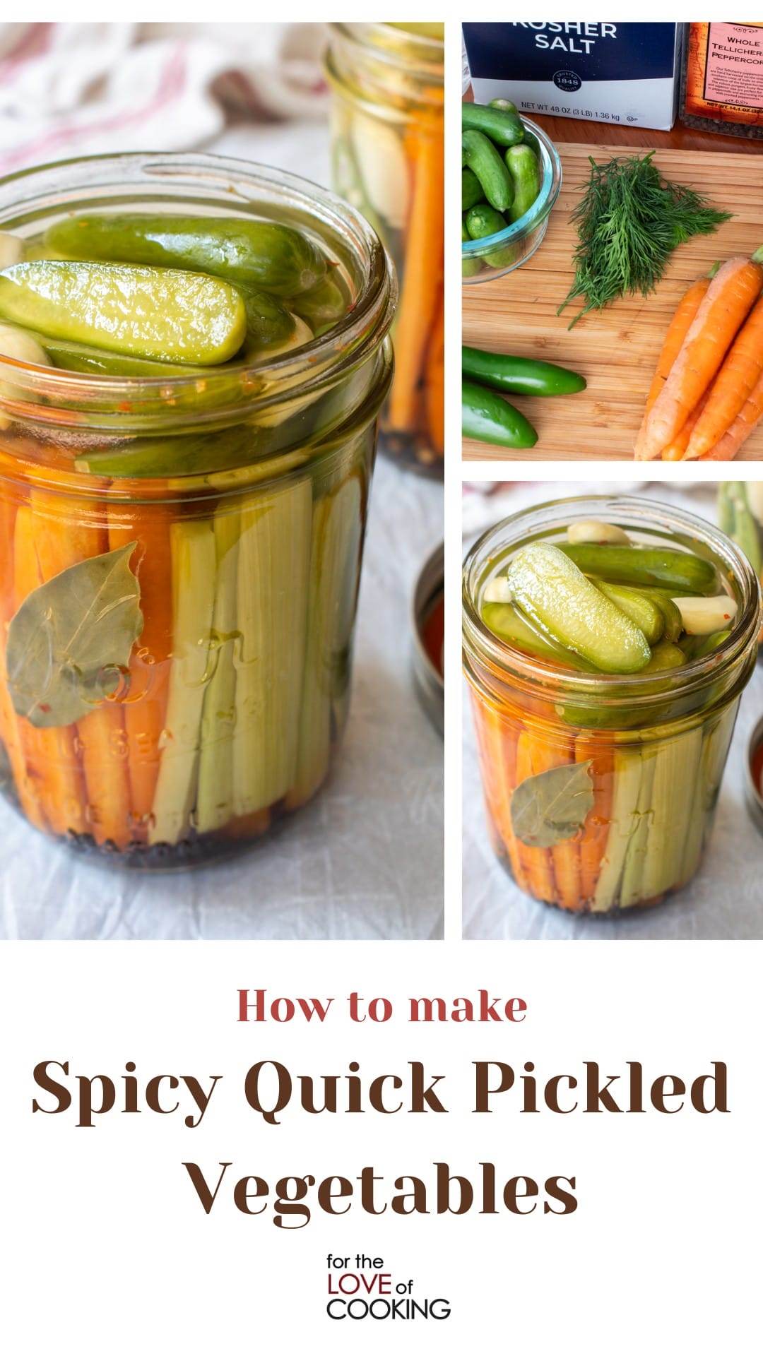 Spicy Quick Pickled Vegetables