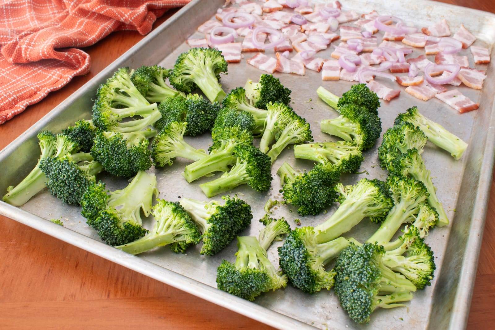 Roasted Broccoli and Bacon Salad