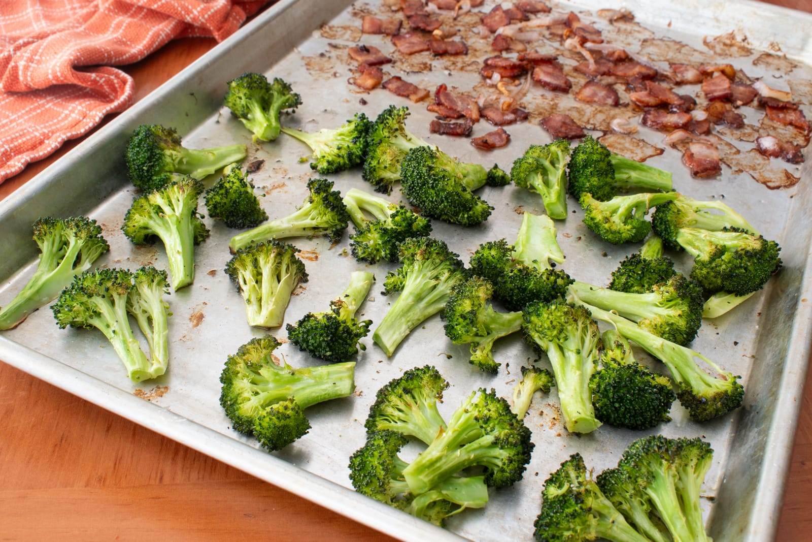 Roasted Broccoli and Bacon Salad