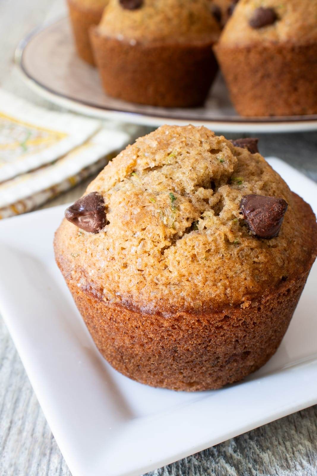 Zucchini Chocolate Chip Muffins