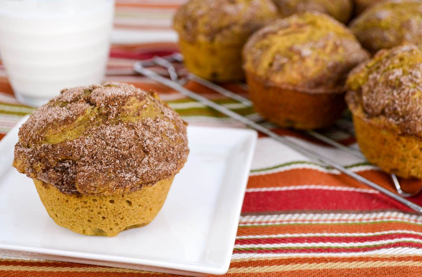 Cinnamon-Sugar Pumpkin Muffins