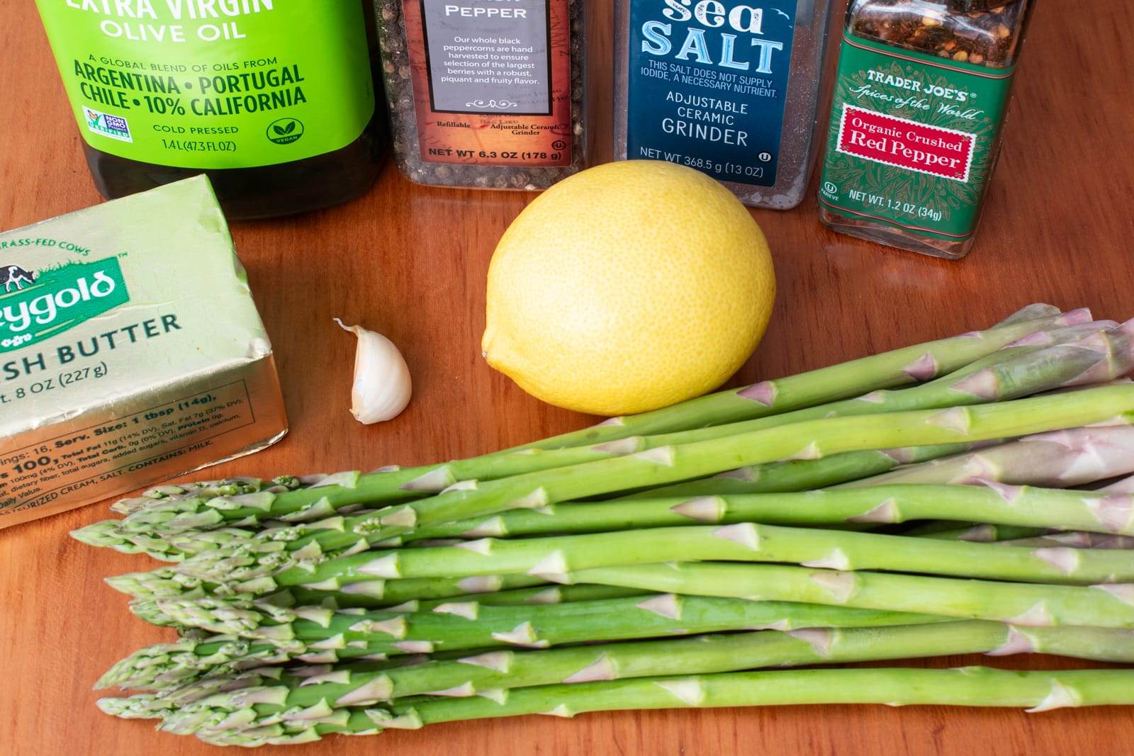 Lemon Garlic Asparagus