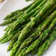 Lemon Garlic Asparagus