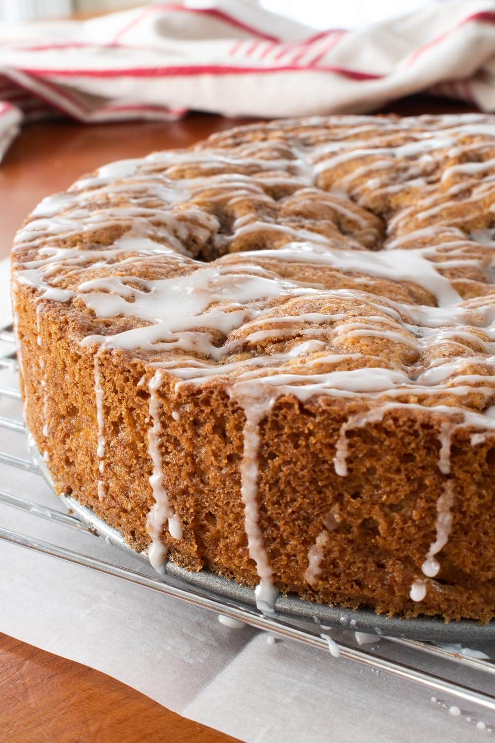 Glazed Cinnamon Apple Cake