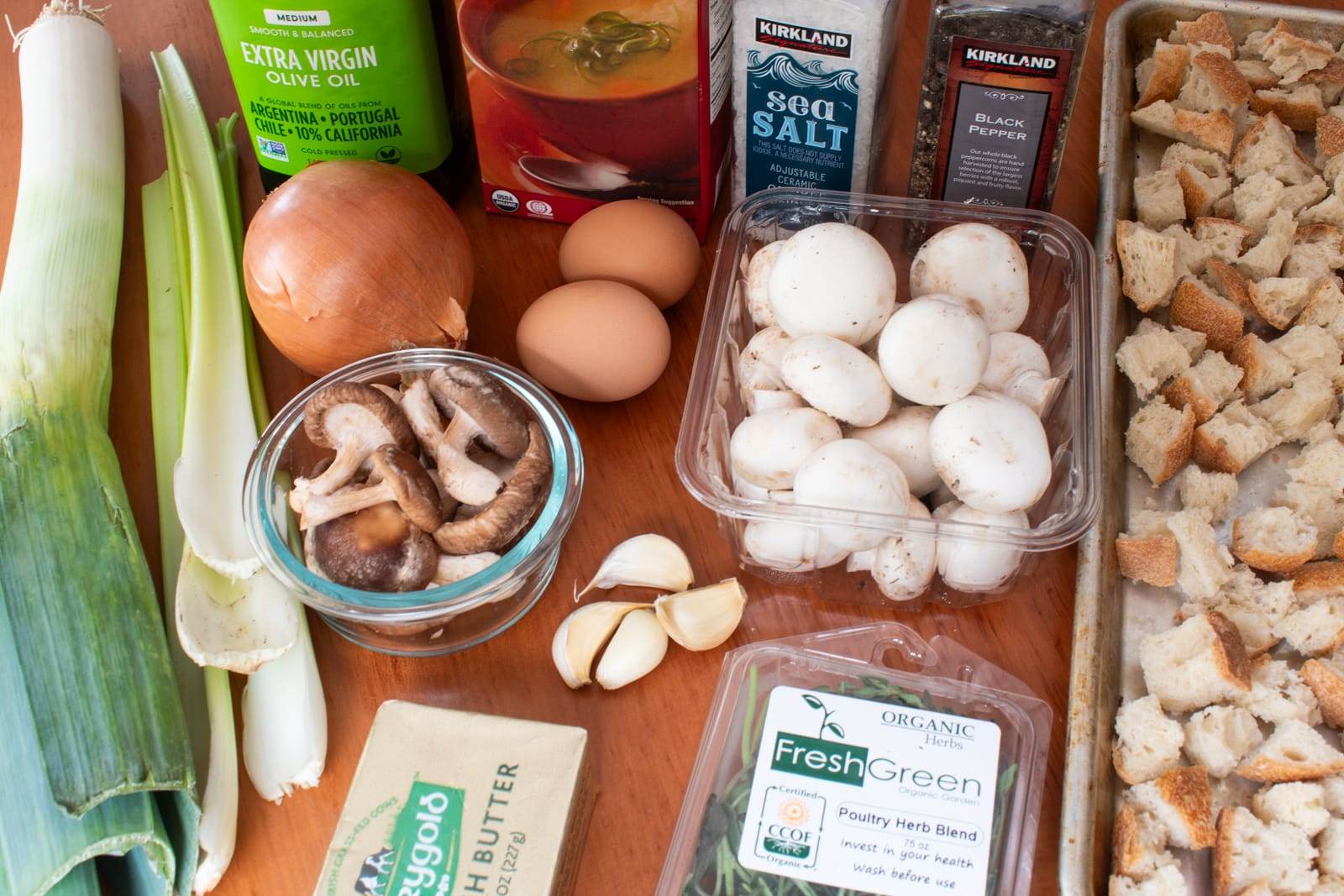 Mushroom and Leek Stuffing