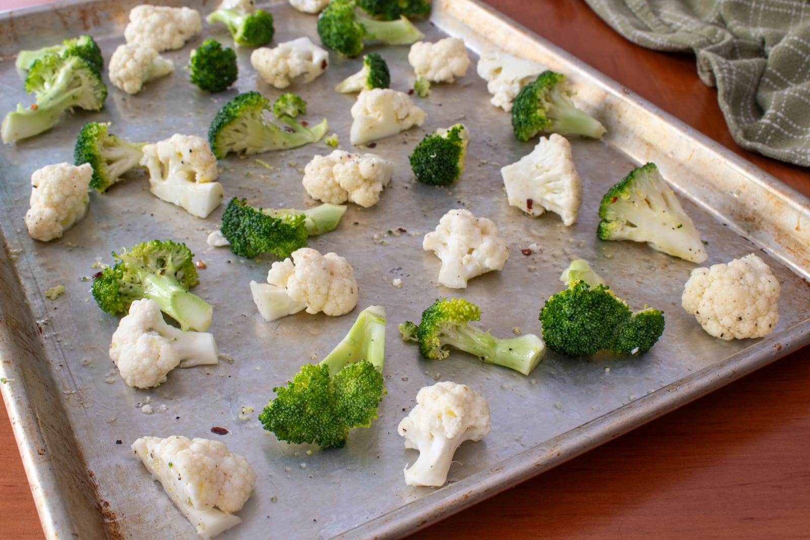 Roasted Broccoli and Cauliflower 