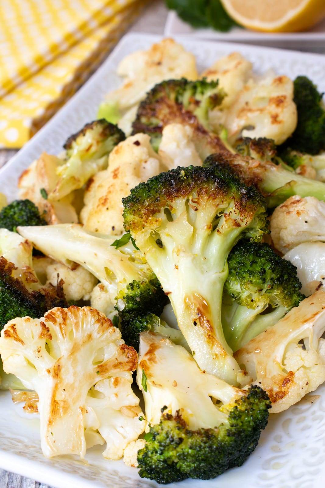 Roasted Broccoli and Cauliflower 