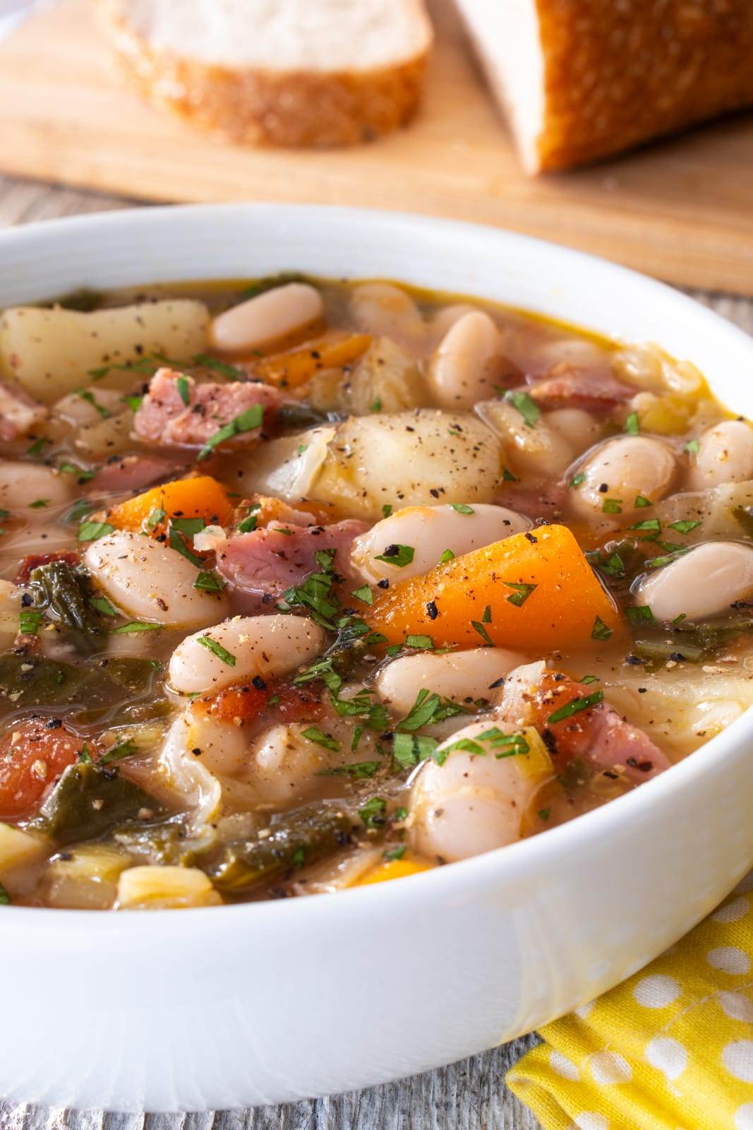 Corsica Bean Soup with Greens