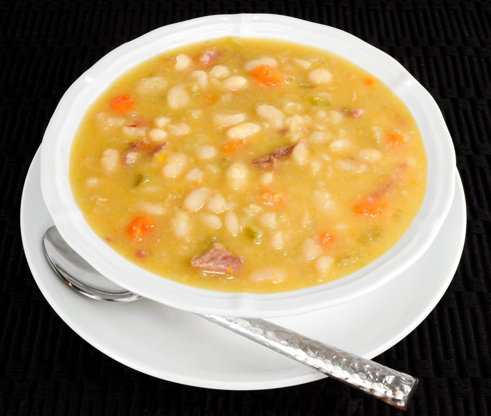 Slow Simmered White Bean and Ham Soup