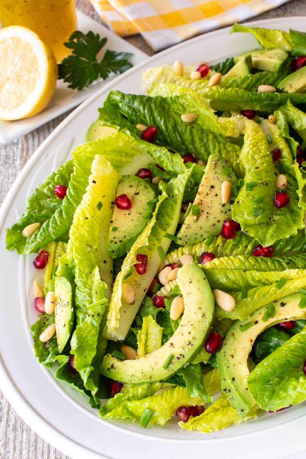 Lemony Romaine and Avocado Salad