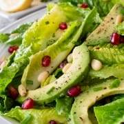 Lemony Romaine and Avocado Salad