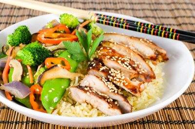 Teriyaki Chicken and Vegetable Rice Bowl