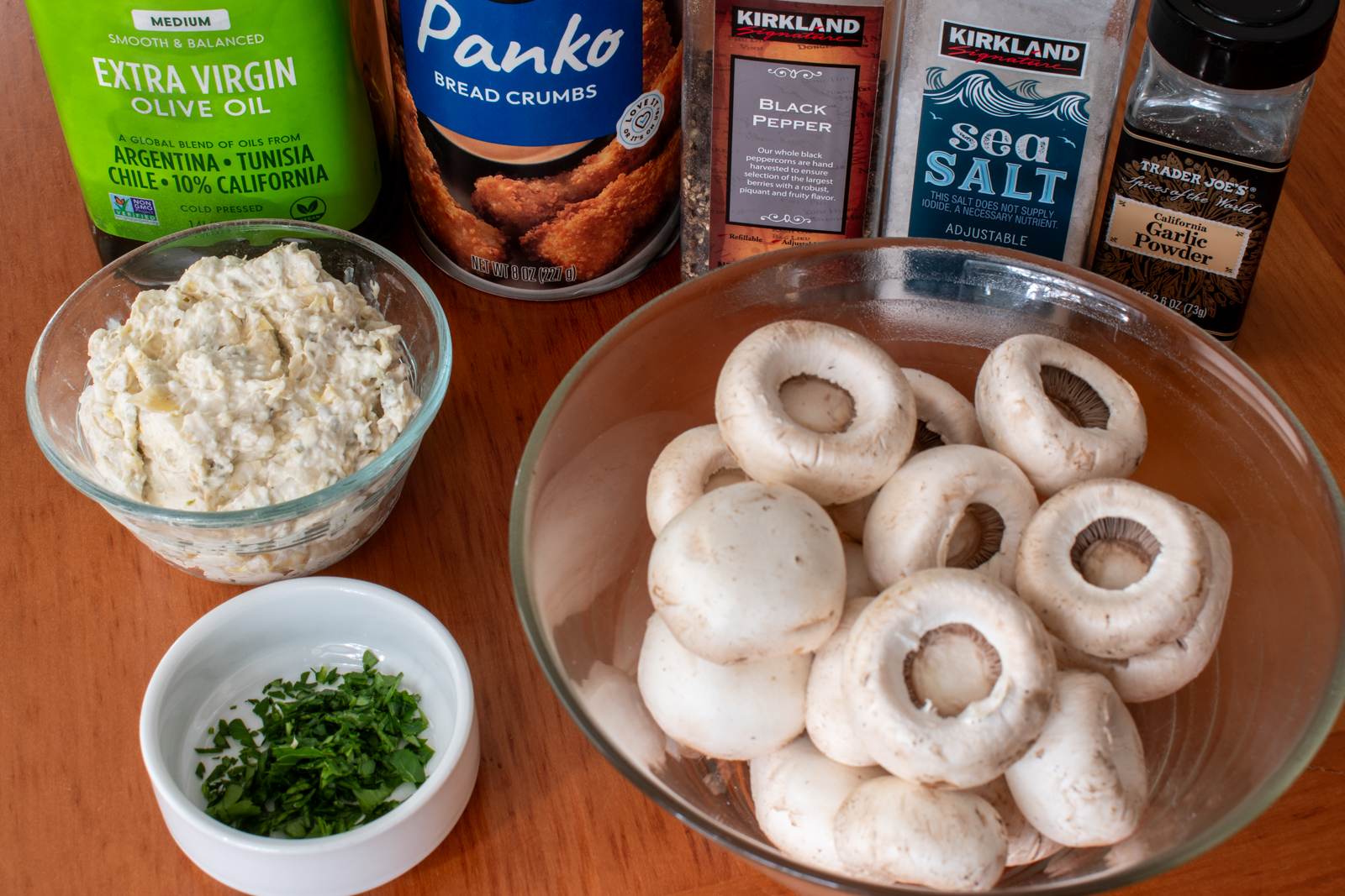 Artichoke Jalapeno Stuffed Mushrooms