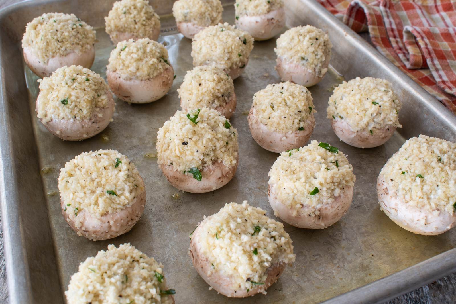 Artichoke Jalapeno Stuffed Mushrooms