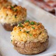 Artichoke Jalapeno Stuffed Mushrooms