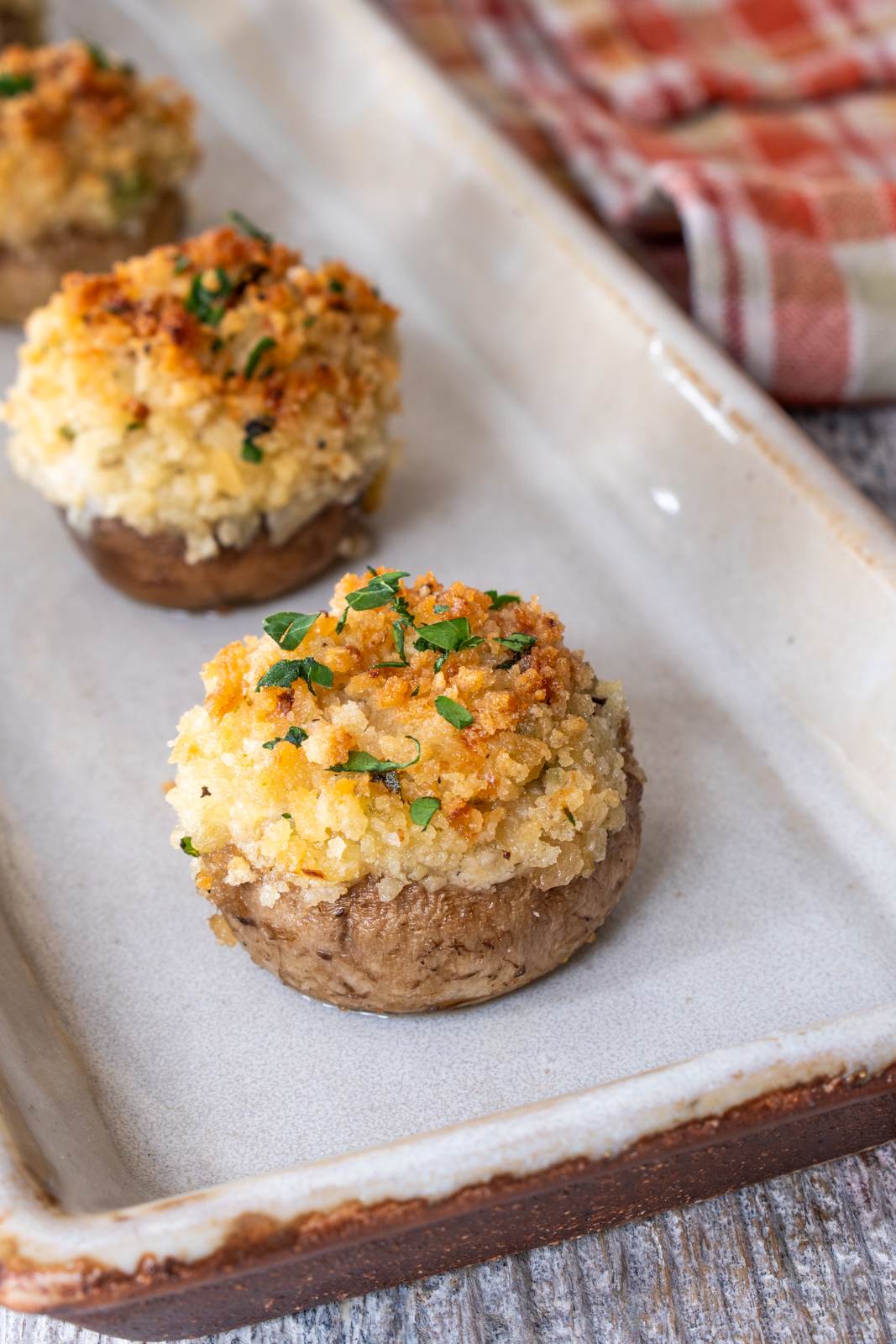 Artichoke Jalapeno Stuffed Mushrooms