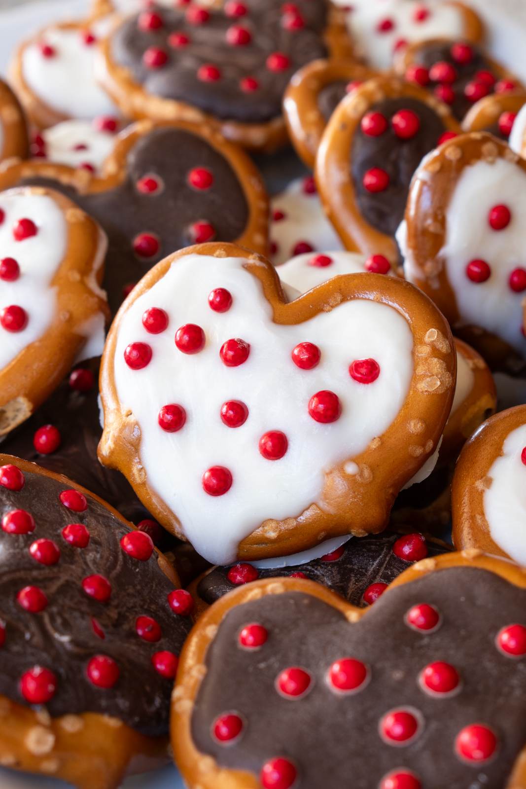 Chocolate Pretzel Hearts