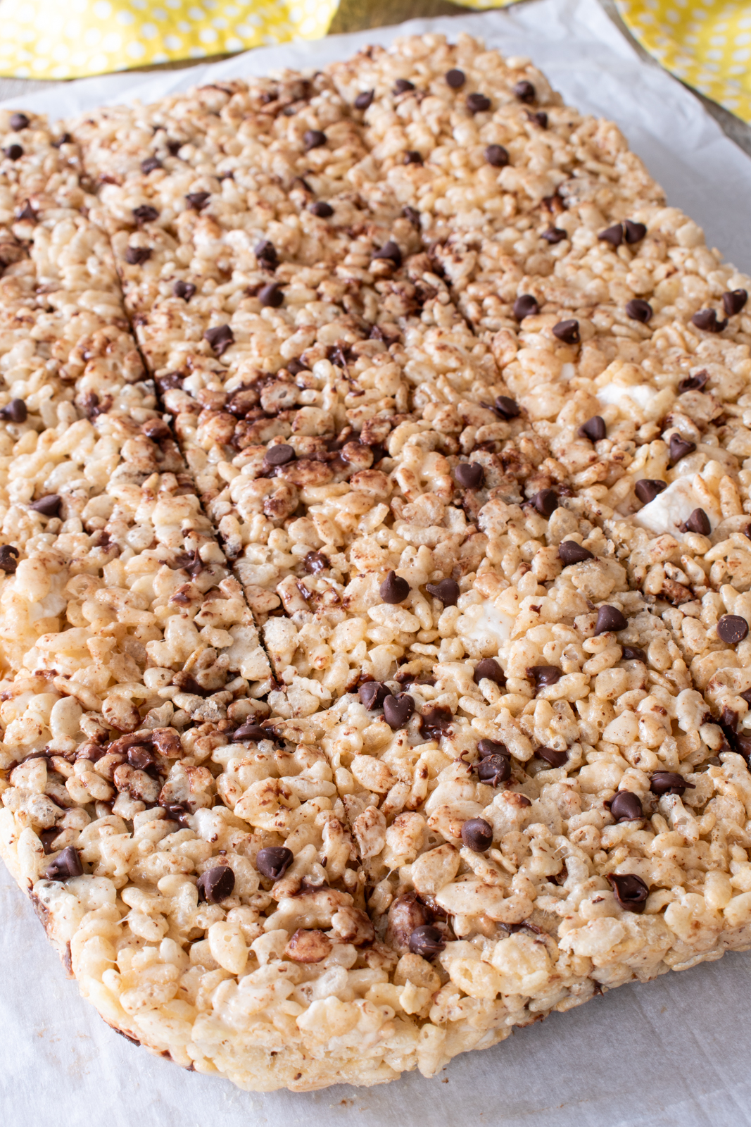 Brown Butter Chocolate Chip Rice Krispie Treats