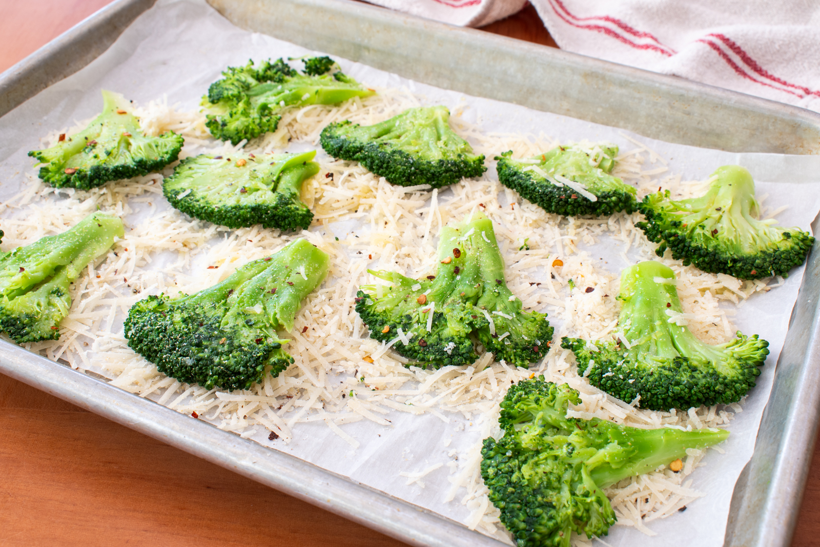 Smashed Broccoli with Parmesan