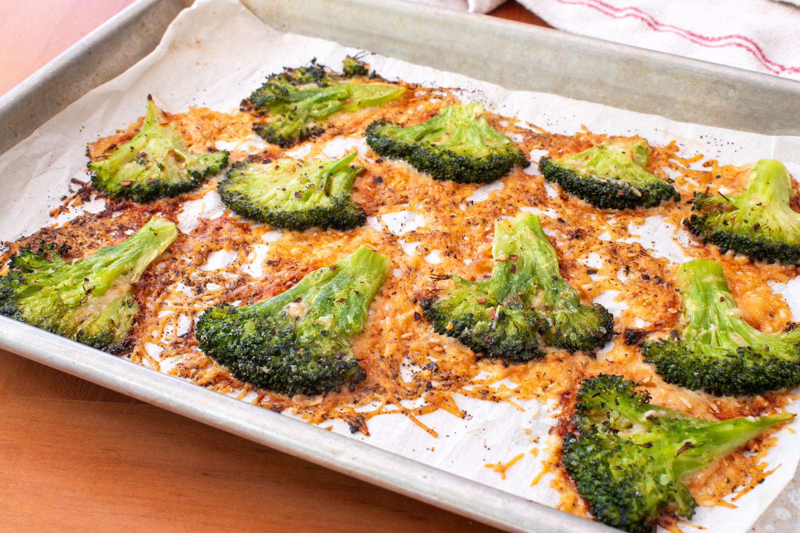 Smashed Broccoli with Parmesan