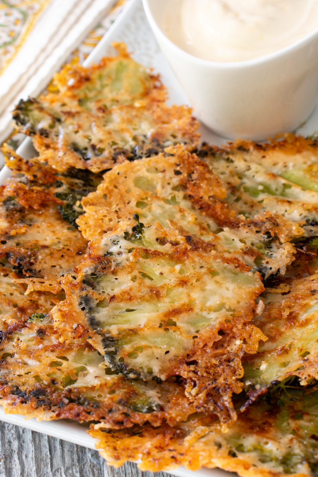 Smashed Broccoli with Parmesan