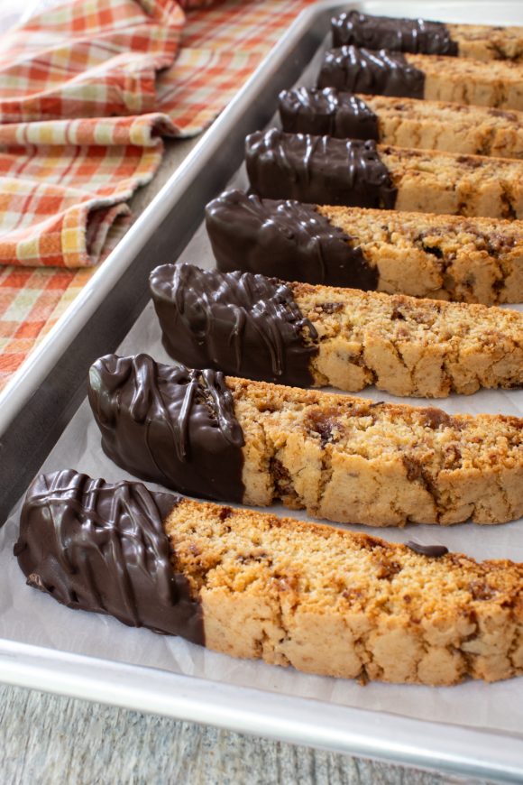 Chocolate Toffee Biscotti