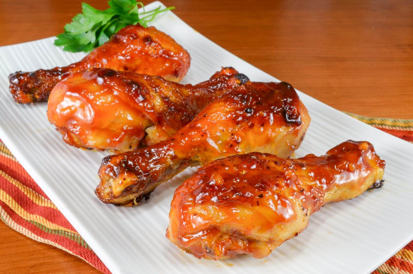 Sticky Oven-Roasted Apple Cider Barbecue Chicken